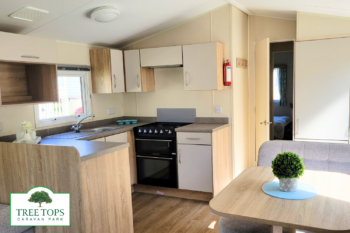 2 bedroom Willerby Rio Gold for sale at Tree Tops Caravan Park in North Wales