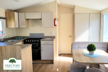 2 bedroom Willerby Rio Gold for sale at Tree Tops Caravan Park in North Wales