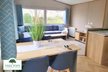 Carnaby Breakaway 2 bedroom caravan for sale at Tree Tops Caravan Park in North Wales