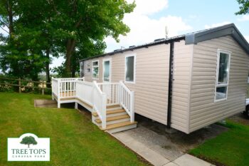 Swift Loire 2 bedroom caravan with views for sale at Tree Tops Caravan Park in North Wales