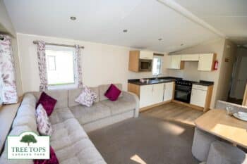 Willerby Seasons 3 bedroom caravan for sale at Tree Tops Caravan Park in North Wales