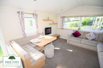 Willerby Seasons 3 bedroom caravan for sale at Tree Tops Caravan Park in North Wales