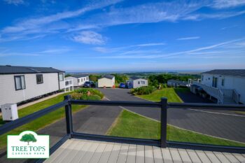 Sunseeker Sensation 3 bedroom lodge with views for sale at Tree Tops Caravan Park in North Wales