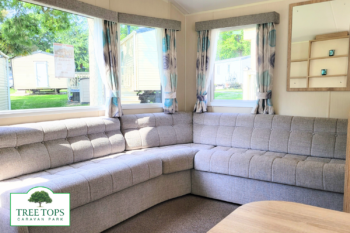 2 bedroom Willerby Rio Gold for sale at Tree Tops Caravan Park in North Wales