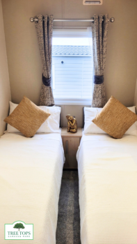 Carnaby Glenmoor 3 bedroom lodge for sale at Tree Tops Caravan Park in North Wales