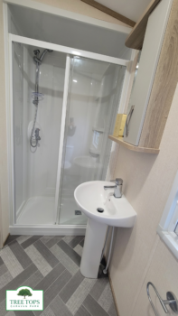 Carnaby Oakdale 2 bedroom caravan fpr sale at Tree Tops Caravan Park in North Wales