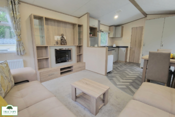 Carnaby Oakdale 2 bedroom caravan fpr sale at Tree Tops Caravan Park in North Wales
