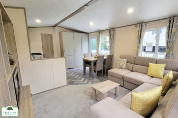 Carnaby Oakdale 2 bedroom caravan fpr sale at Tree Tops Caravan Park in North Wales
