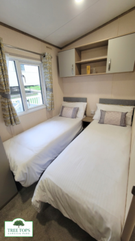 Carnaby Oakdale 2 bedroom caravan fpr sale at Tree Tops Caravan Park in North Wales