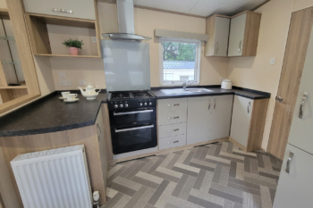 Carnaby Oakdale 2 bedroom caravan fpr sale at Tree Tops Caravan Park in North Wales