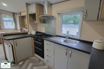 Carnaby Oakdale 2 bedroom caravan fpr sale at Tree Tops Caravan Park in North Wales