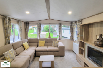 Carnaby Oakdale 2 bedroom caravan fpr sale at Tree Tops Caravan Park in North Wales
