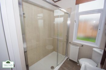 Pemberton Arron Lodge at Tree Tops Caravan Park in North Wales