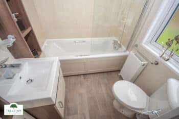 Pemberton Arron Lodge at Tree Tops Caravan Park in North Wales