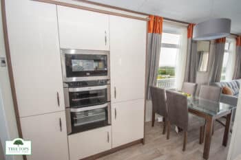 Pemberton Arron Lodge at Tree Tops Caravan Park in North Wales