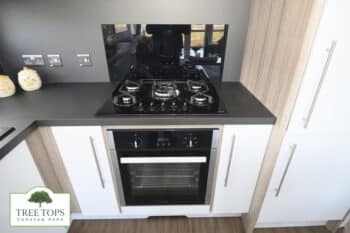 Swift Champagne Lodge pre-owned caravan for sale at Tree Tops Caravan Park in North Wales