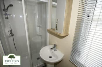 Carnaby Oakdale 2 bedroom caravan for sale at Tree Tops Caravan Park in North Wales