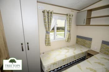 Carnaby Oakdale 2 bedroom caravan for sale at Tree Tops Caravan Park in North Wales
