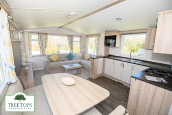 Swift Loire 2 bedroom caravan for sale at Tree Tops Caravan Park in North Wales