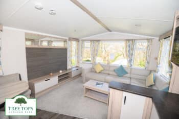 Swift Loire 2 bedroom caravan for sale at Tree Tops Caravan Park in North Wales