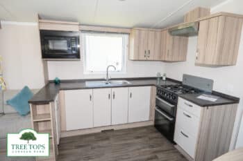 Swift Loire 2 bedroom caravan for sale at Tree Tops Caravan Park in North Wales