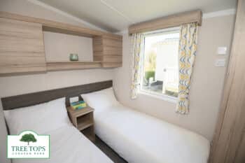 Swift Loire 2 bedroom caravan for sale at Tree Tops Caravan Park in North Wales