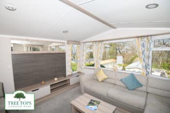 Swift Loire 2 bedroom caravan for sale at Tree Tops Caravan Park in North Wales