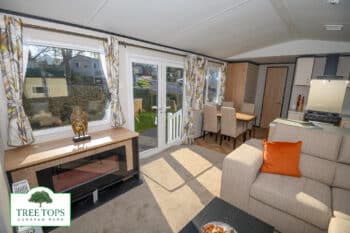 New Carnaby Glaisdale 2 bedroom caravan for sale at Tree Tops Caravan Park in North Wales
