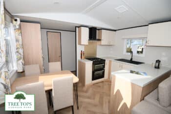 New Carnaby Glaisdale 2 bedroom caravan for sale at Tree Tops Caravan Park in North Wales