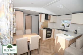 New Carnaby Glaisdale 2 bedroom caravan for sale at Tree Tops Caravan Park in North Wales