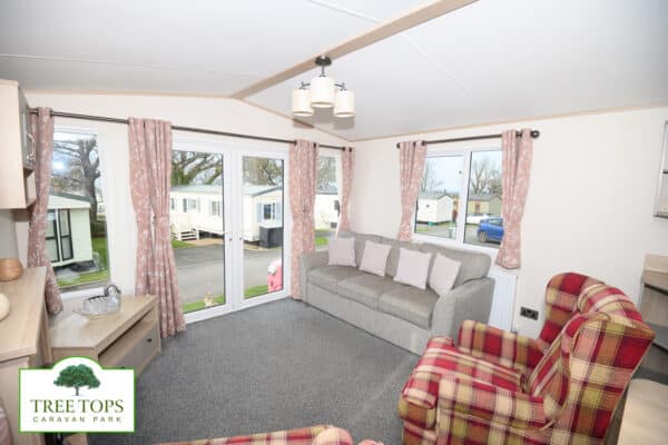 ABI Windermere 2 bedroom caravan for sale at Tree Tops Caravan Park in North Wales
