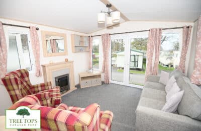 ABI Windermere 2 bedroom caravan for sale at Tree Tops Caravan Park in North Wales