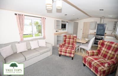 ABI Windermere 2 bedroom caravan for sale at Tree Tops Caravan Park in North Wales