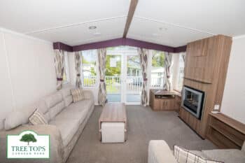 Swift Bordeaux 2 bedroom caravan for sale at Tree Tops Caravan Park in North Wales