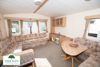 ABI Vista Platinum 2 bedroom caravan for sale at Tree Tops Caravan Park in North Wales