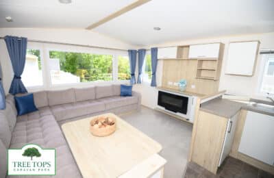 ABI Summer Breeze 2 bedroom caravan for sale at Tree Tops Caravan Park in North Wales