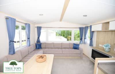 ABI Summer Breeze 2 bedroom caravan for sale at Tree Tops Caravan Park in North Wales