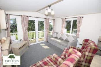 ABI Windermere 2 bedroom static holiday caravan for sale at Tree Tops Caravan Park in North Wales