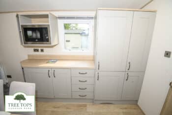 ABI Windermere 2 bedroom static holiday caravan for sale at Tree Tops Caravan Park in North Wales