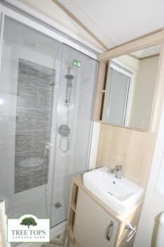 ABI Windermere 2 bedroom static holiday caravan for sale at Tree Tops Caravan Park in North Wales