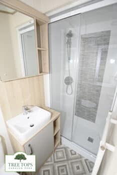 ABI Windermere 2 bedroom static holiday caravan for sale at Tree Tops Caravan Park in North Wales