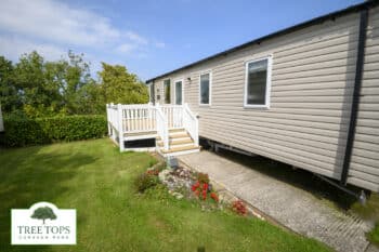 Swift Bordeaux 2 bedroom caravan for sale at Tree Tops Caravan Park in North Wales