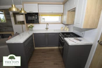 Swift Bordeaux 2 bedroom caravan for sale at Tree Tops Caravan Park in North Wales
