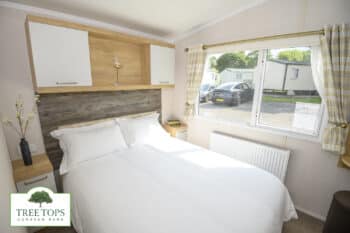 Swift Bordeaux 2 bedroom caravan for sale at Tree Tops Caravan Park in North Wales
