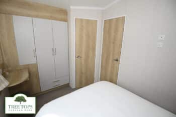 Swift Bordeaux 2 bedroom caravan for sale at Tree Tops Caravan Park in North Wales