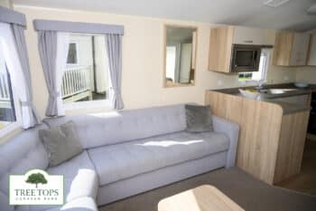Willerby Rio Gold 2 bedroom caravan for sale at Tree Tops Caravan Park in North Wales