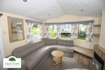 Willerby Rio Gold 3 bedroom caravan for sale at Tree Tops Caravan Park in North Wales