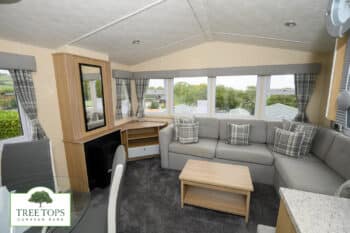 Europa Cypress 2 bedroom caravan for sale at Tree Tops Caravan Park in North Wales