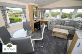 Europa Cypress 2 bedroom caravan for sale at Tree Tops Caravan Park in North Wales