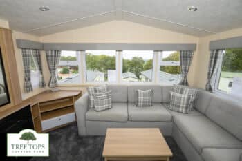 Europa Cypress 2 bedroom caravan for sale at Tree Tops Caravan Park in North Wales
